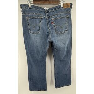 Levis Size 16S Womens 515 Bootcut 30" Inseam Blue Denim 5 Pocket Logo Jeans